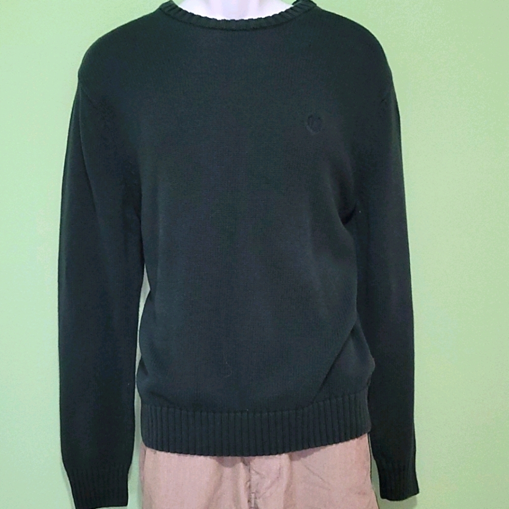 Chaps Green Knit Sweater